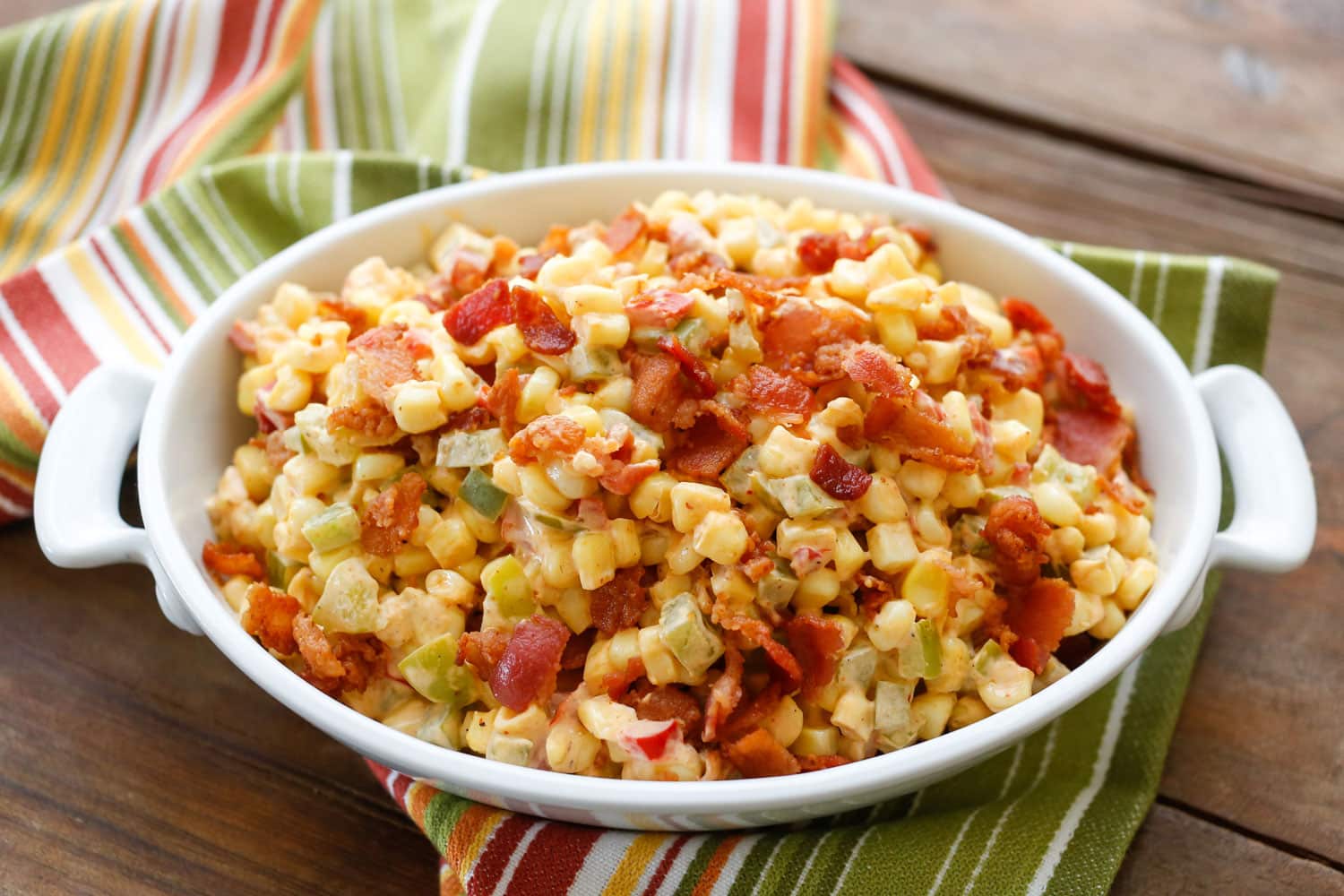 Creamy Bacon Corn with Peppers: The Secret Cream Cheese Twist